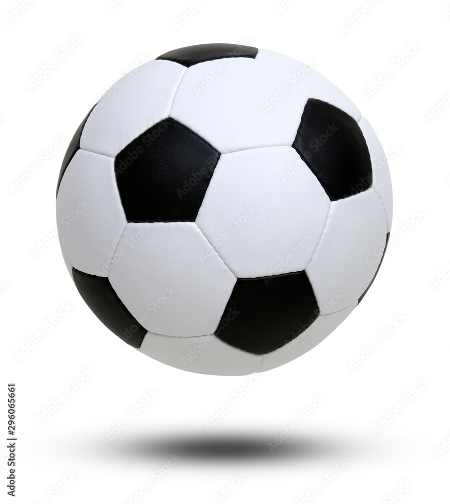 Naklejka premium soccer ball white