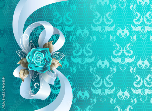 White silk bow