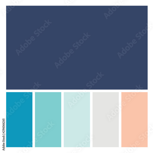 Vector Mood Board & Branding Presentation. Creative Theme Mood Board, Logo Template, Collage Frames with Universal Colour Palette. Picture Display & Montage.