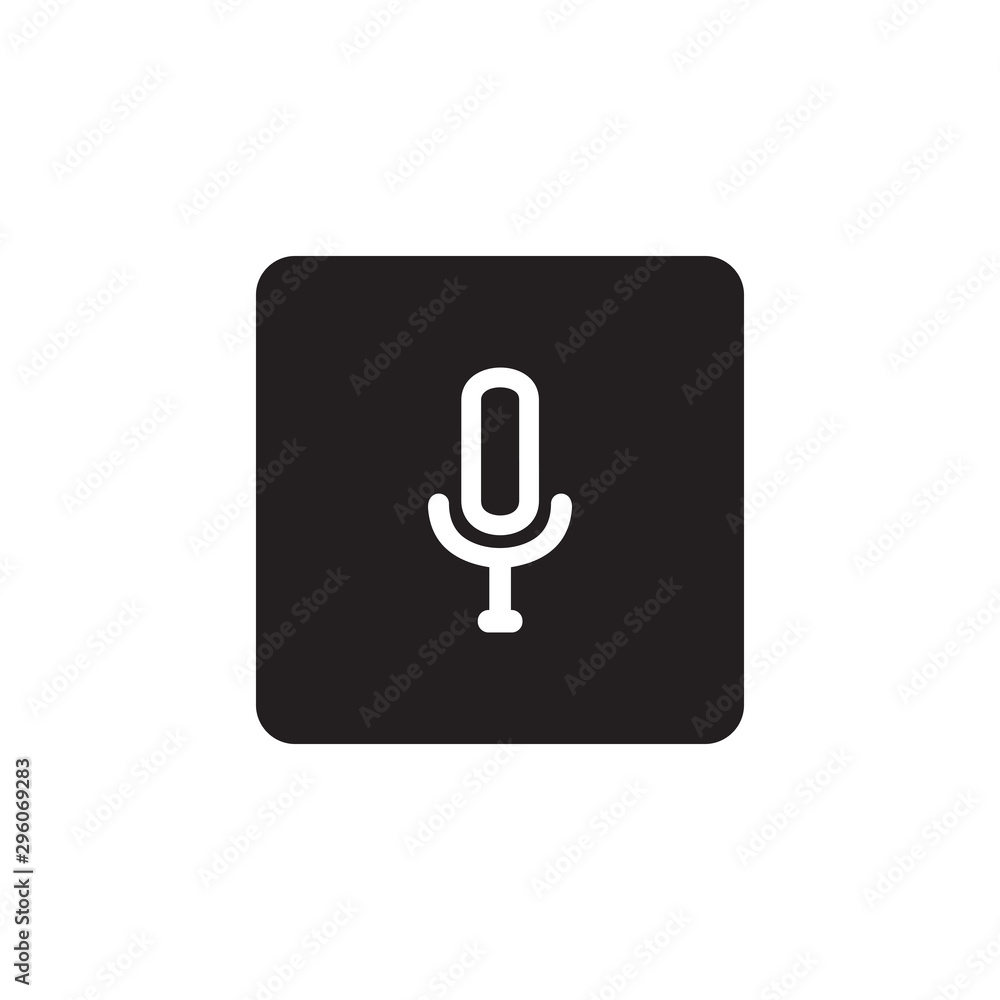 Microphone icon symbol vector Microphone icon symbol vector