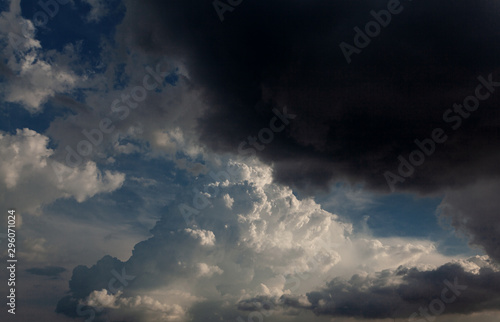 storm clouds closeup on the sky background
