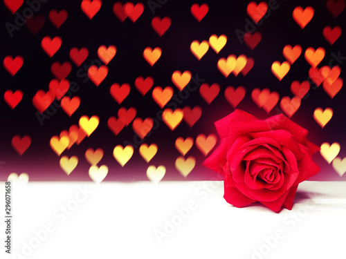 hearts and rose flower background valentine s day love