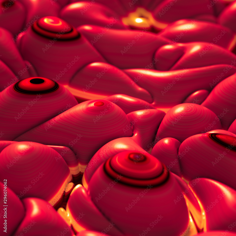 Obraz premium Soft, nice abstract background in bright colors. 3d illustration, 3d rendering.