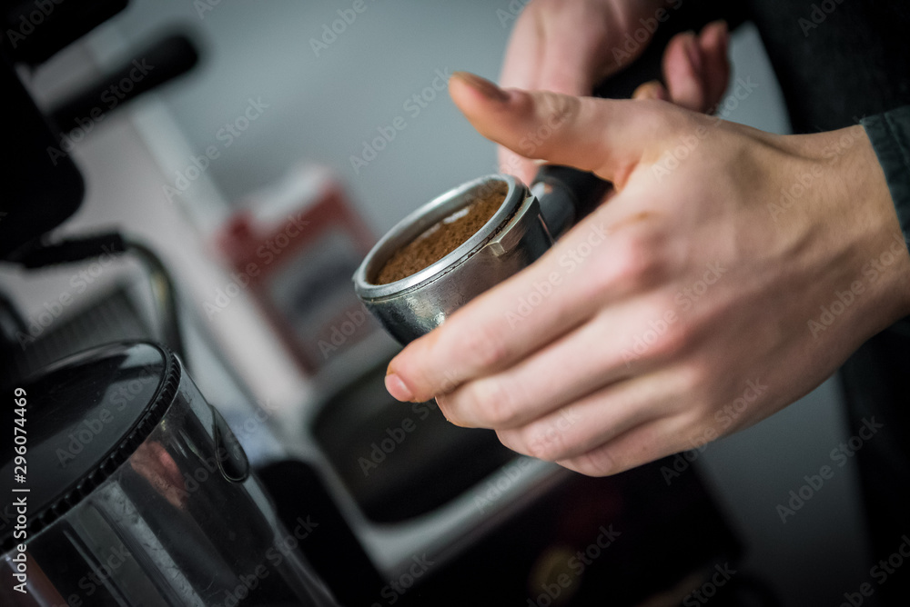 barista making coffee barista making coffee