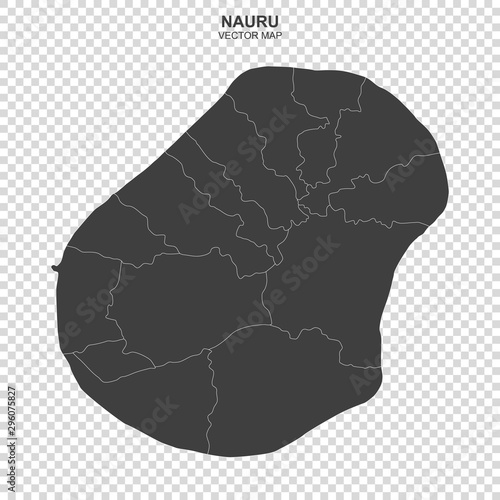 political map of Nauru isolated on transparent background photo