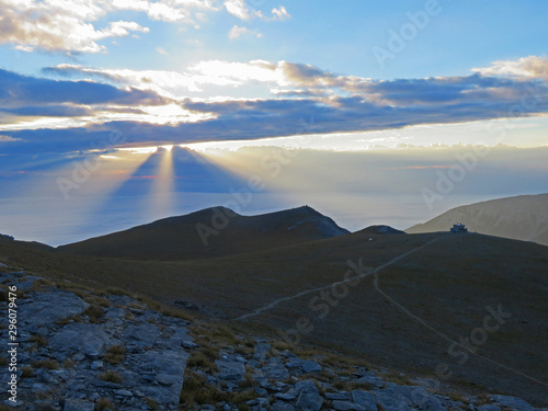 Bergwandern und Erfolg beim Erreichen des Gipfels