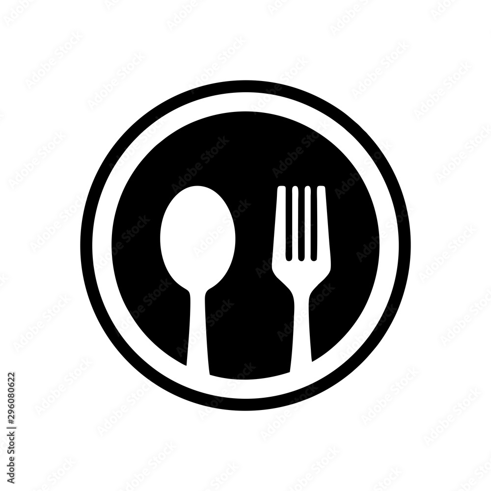 Spoon and fork Icon templates Spoon and fork Icon templates