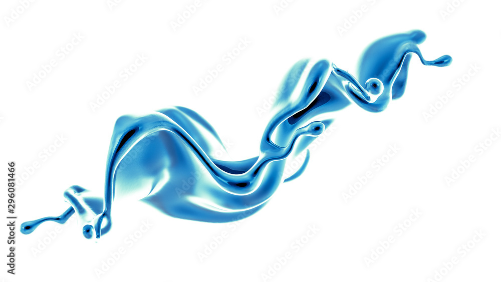 Splash fluid. 3d illustration, 3d rendering. Splash fluid. 3d illustration, 3d rendering.