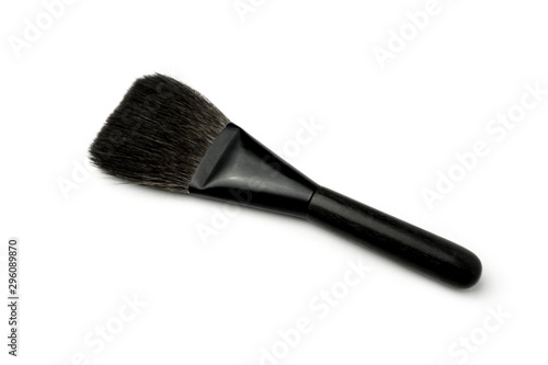 cosmetic beauty brush on white background 