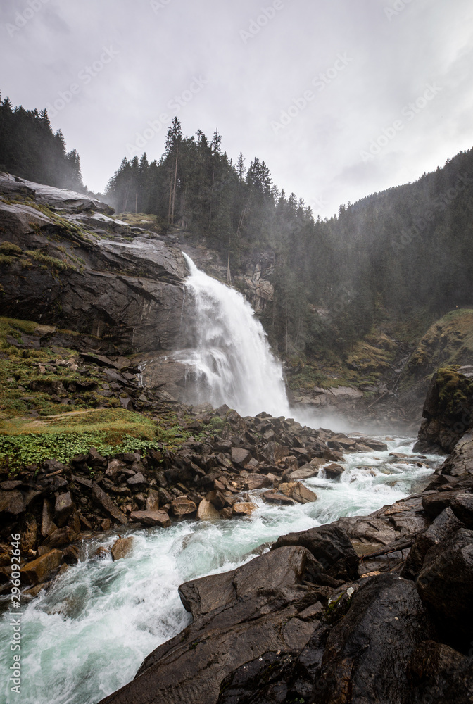 Fototapeta premium Krimml - Powerful waterfall in Austria