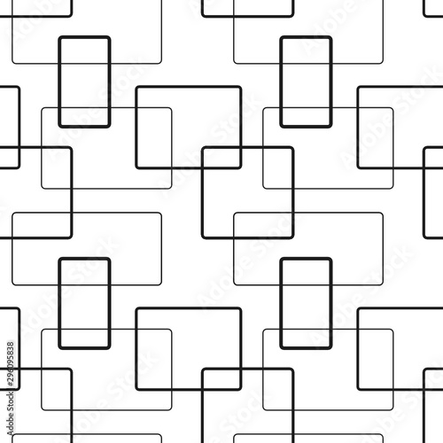 Seamless vector pattern with squares