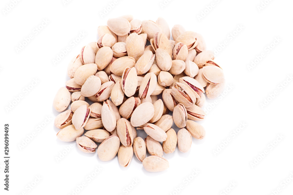 Pistachios top perspective Pistachios top perspective