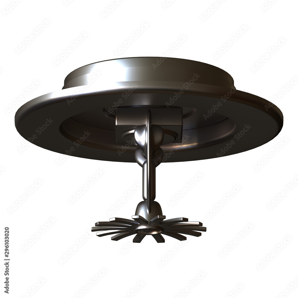 Fire sprinkler on white background, isolate. 3D rendering of excellent quality in high resolution. It can be enlarged and used as a background or texture. Fire sprinkler on white background, isolate. 3D rendering of excellent quality in high resolution. It can be enlarged and used as a background or texture.