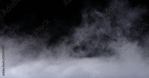 Fotografia Realistic dry ice smoke clouds fog overlay perfect for compositing into your shots