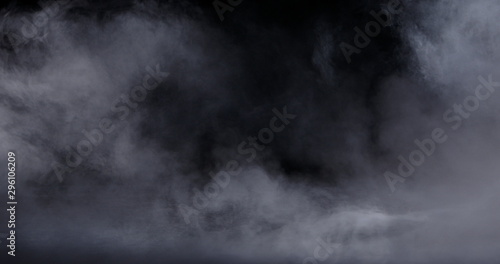 Stampa su tela Realistic dry ice smoke clouds fog overlay perfect for compositing into your shots