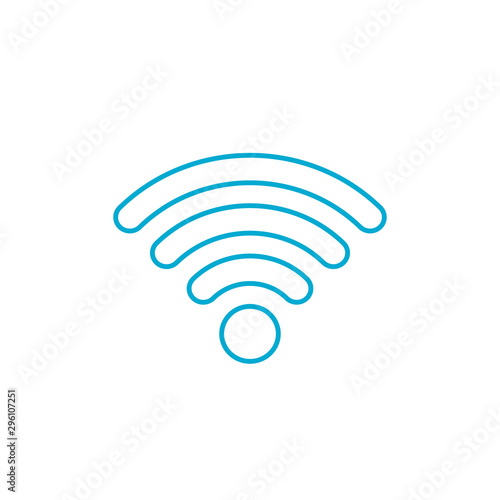 Linear Wifi sign or icon ic...
