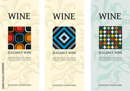 WINE LABEL ITALIAN WHITE WINE LABEL PROSECCO AND SPARKLING WINE