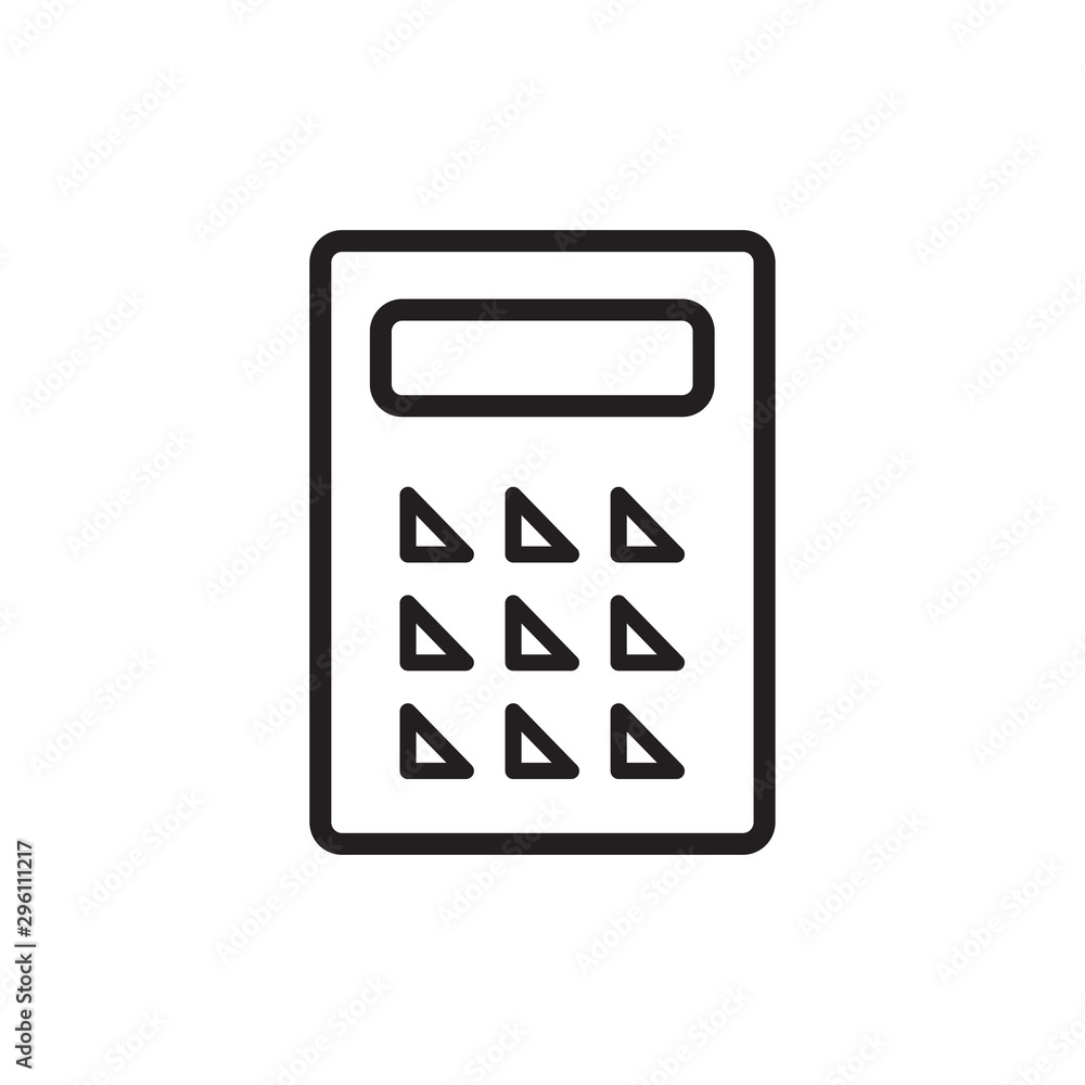 calculator icon in trendy flat design calculator icon in trendy flat design