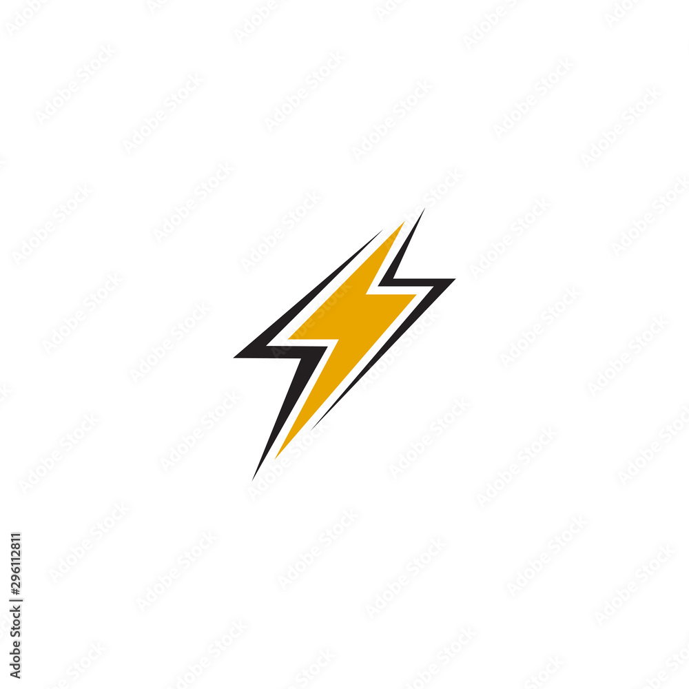 Lightning bolt flash logo design vector template Lightning bolt flash logo design vector template