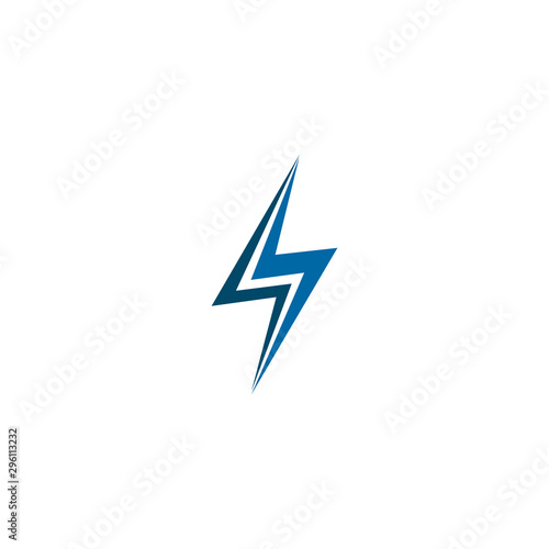 Free Download Lightning bolt flash logo design vector template - GFXLoad