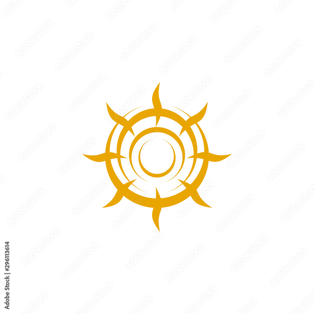 Sun logo design vector template Sun logo design vector template
