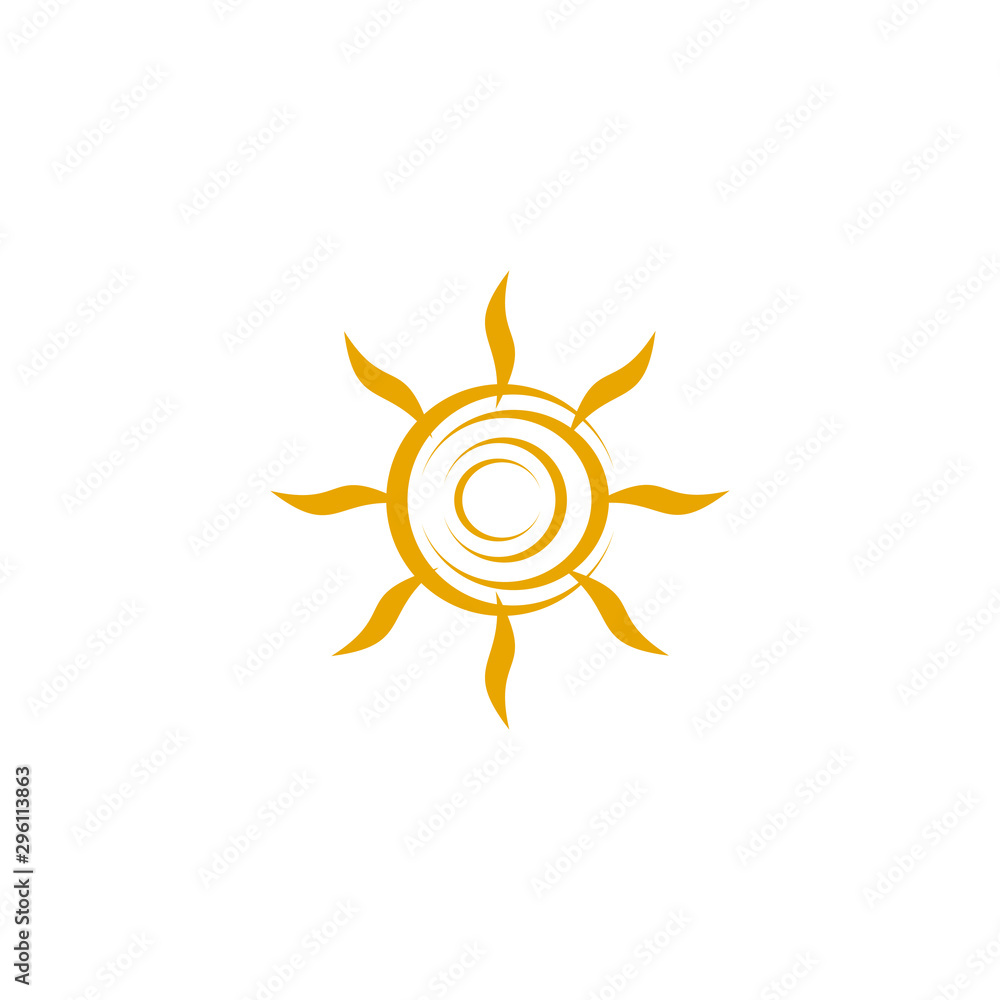 Sun logo design vector template Sun logo design vector template