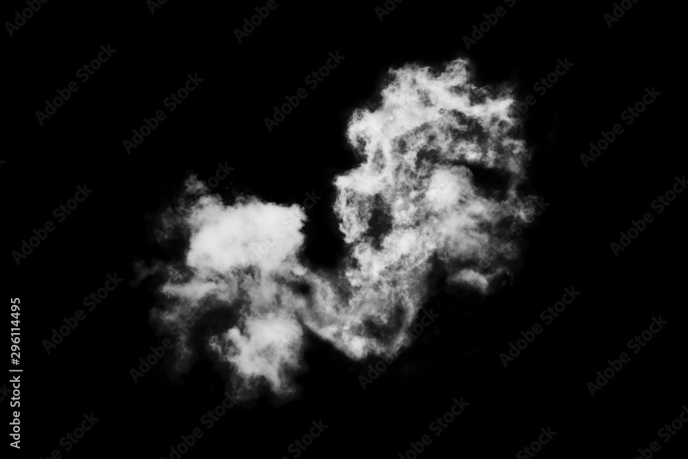 Textured cloud,Abstract black,isolated on black background Textured cloud,Abstract black,isolated on black background