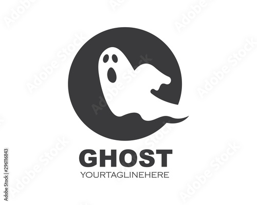 ghost  logo vector template illustration