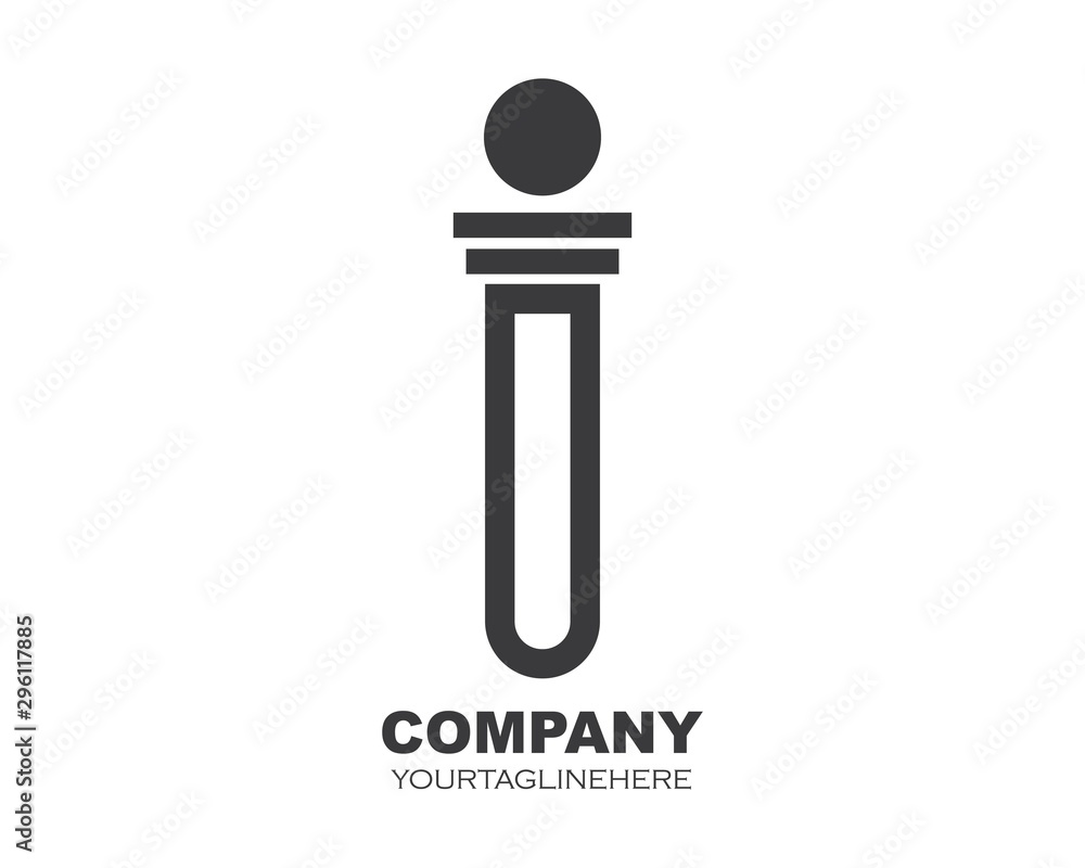 i letter logo icon illustration vector i letter logo icon illustration vector