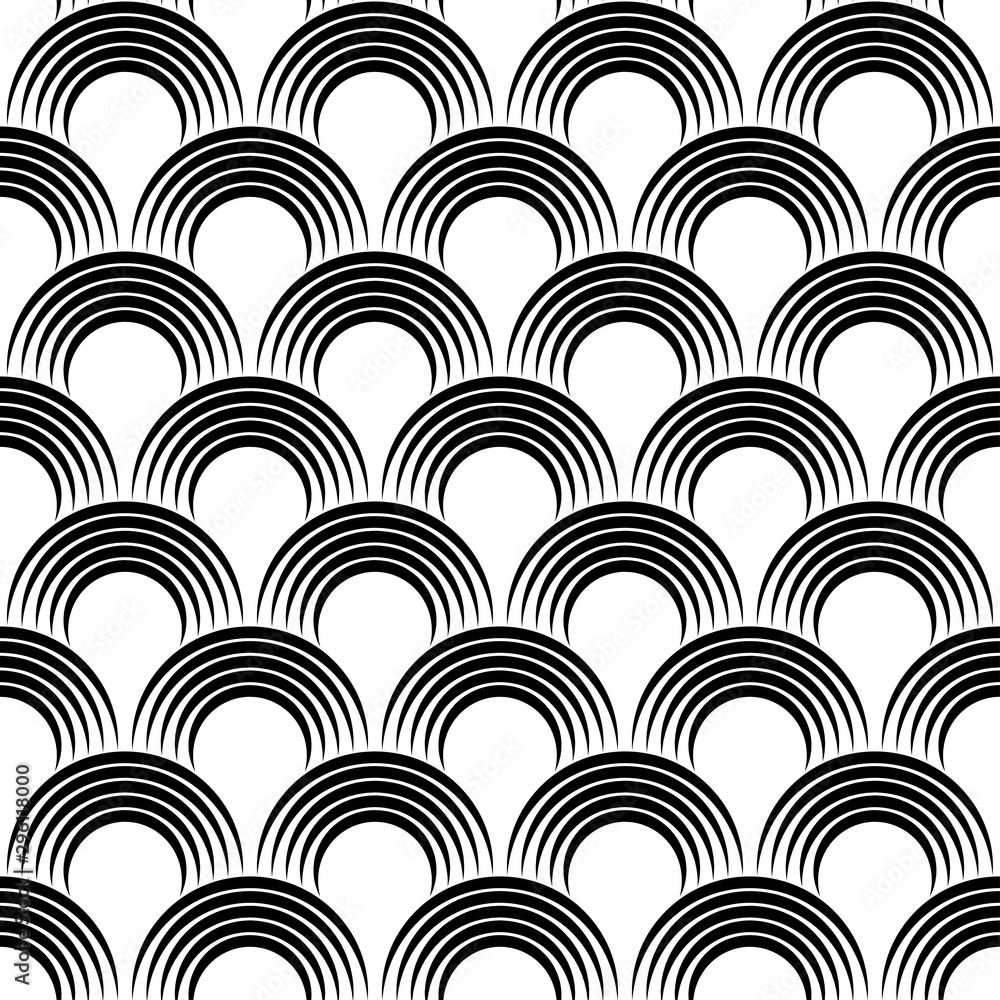 Vector geometric seamless pattern. Modern geometric background with circles. Vector geometric seamless pattern. Modern geometric background with circles.
