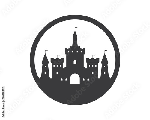 castle logo icon vector illustration design