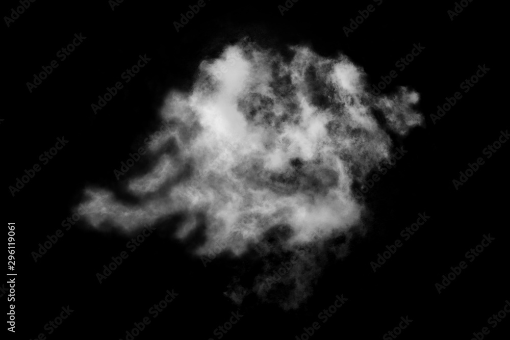 Textured cloud,Abstract black,isolated on black background Textured cloud,Abstract black,isolated on black background