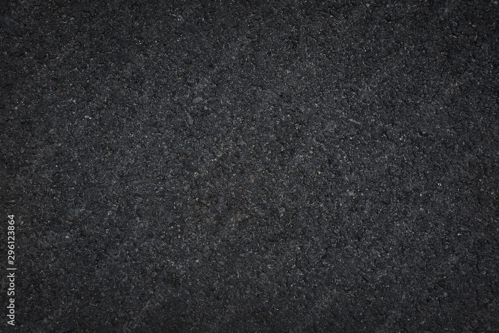 Fototapeta premium Black asphalt floor or road texture background.