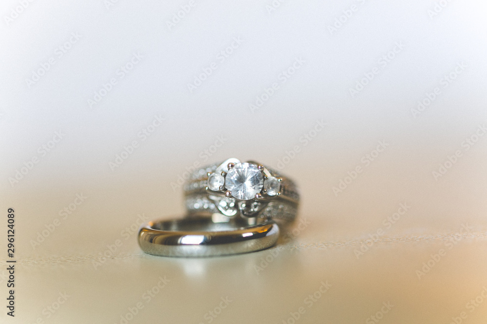 wedding rings on white background wedding rings on white background