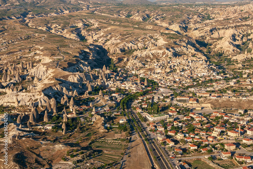 Fotografía Aerial view of Göreme, Open air UNESCO world heritage site Museum in Cappadocia,