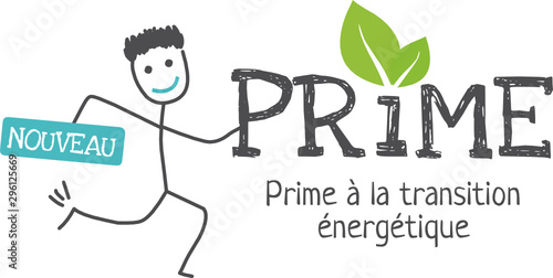 Prime pour la transition énergétique, concept énergie, écologie