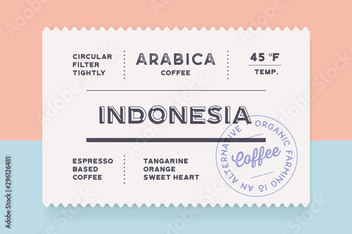 Vintage Minimal Label. Set of graphic modern vintage label