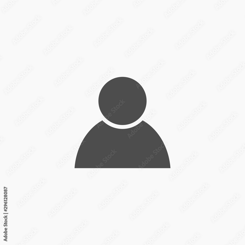 people icon flat design isolated on white background for website and mobile phone.