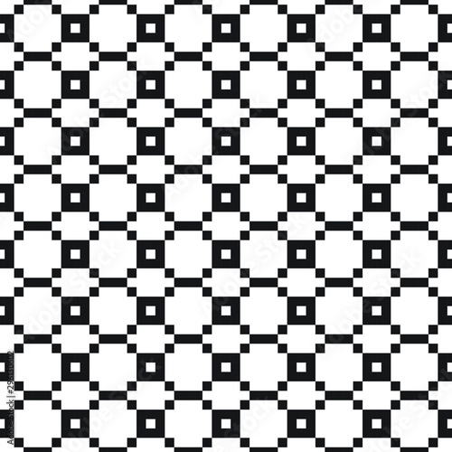 Seamless geometric pattern for the background, patchwork, weaving, embroidering. Jacquard pattern. Pixel pattern. Vector illustration.