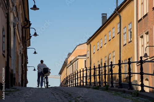 Canvas Print Views of the ‎fashionable Södermalm neighbourhood district,Stockholm,Sweden