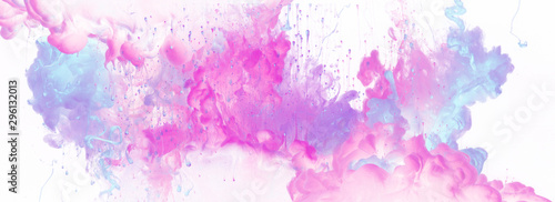 Acrylic colors in water. Ink blot. Abstract  background.