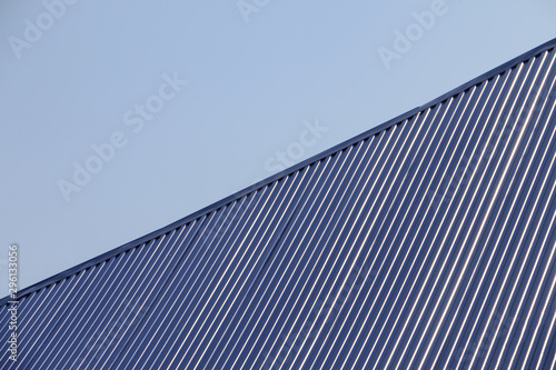 Metal sheet for industrial building and construction