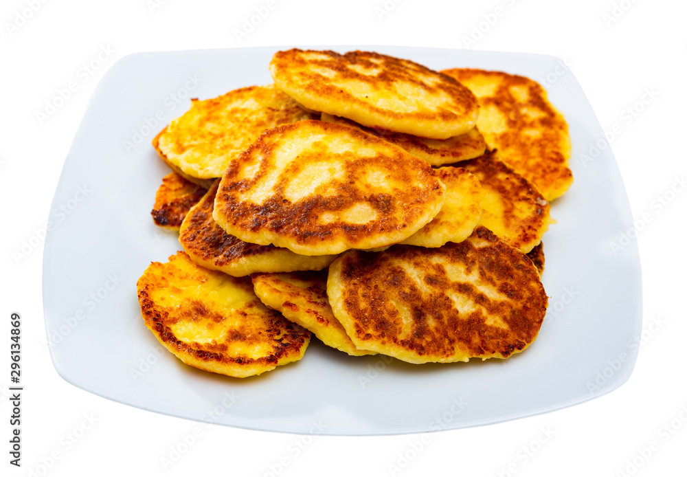 Cottage cheese pancakes, russian cuisine