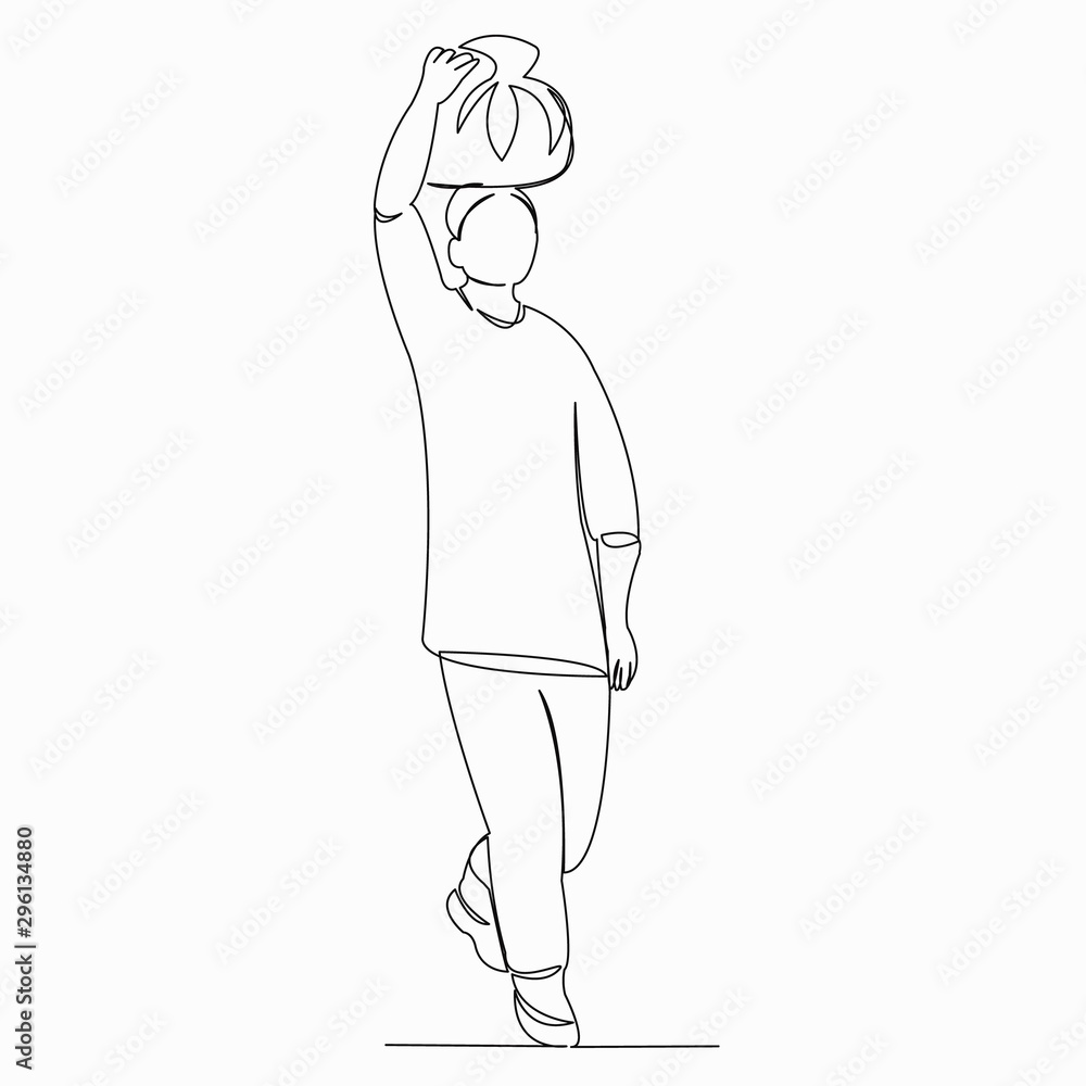 a man carries a load on his head a man carries a load on his head