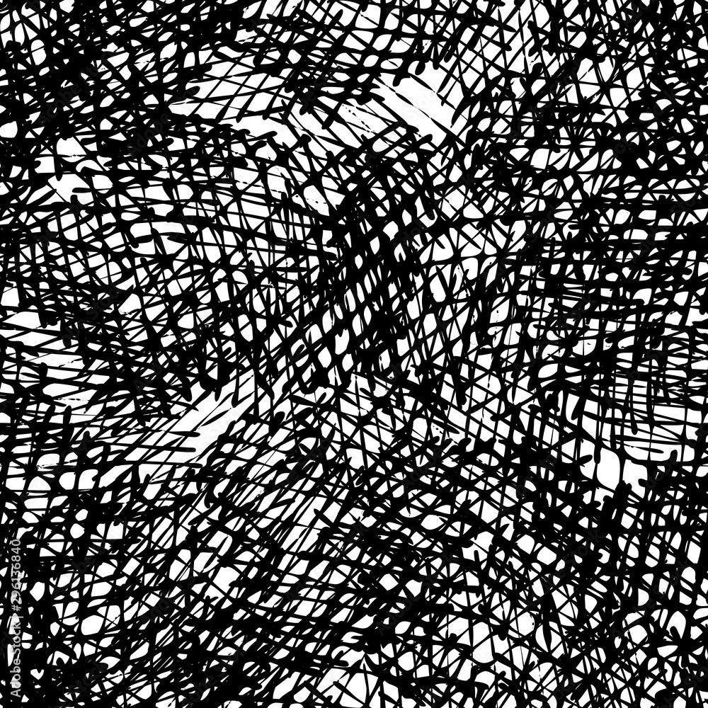 Obraz premium Monochrome grunge background seamless. Abstract vector texture