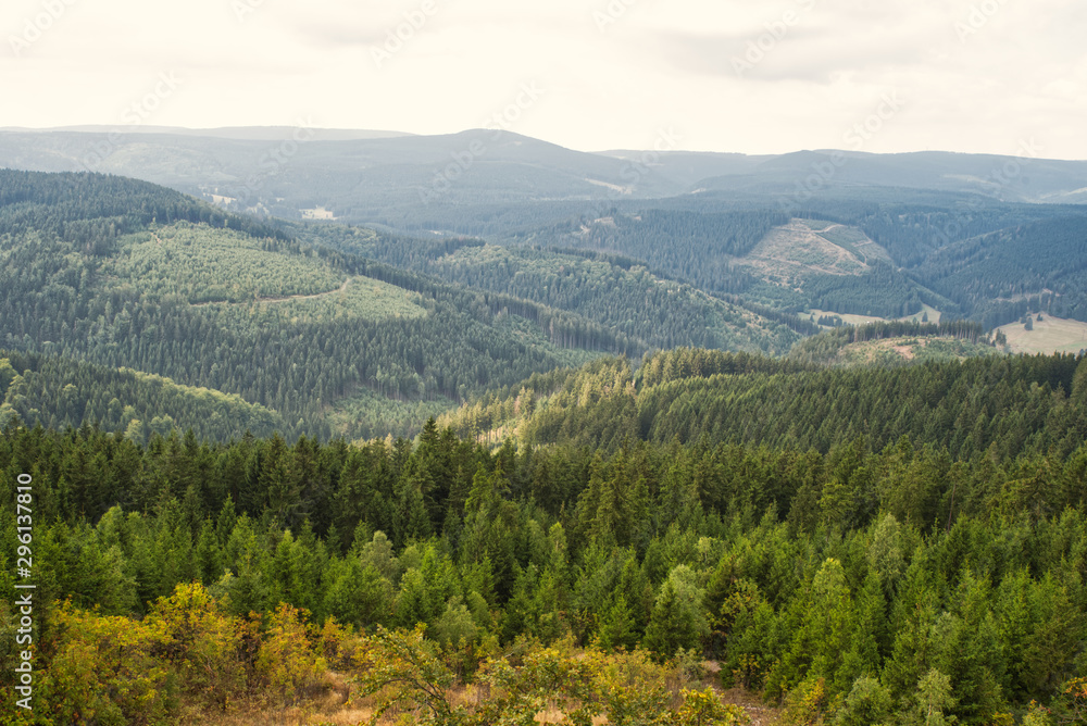 Aussicht auf den Thüringer Wald in Deutschland
