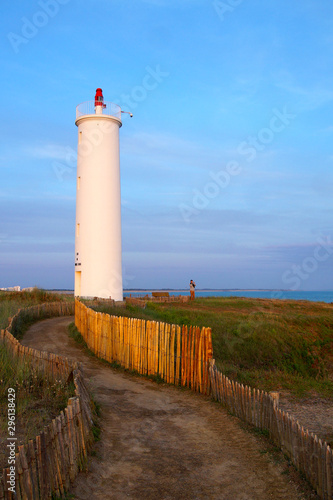 Phare de Grosse Terre in Saint Gilles  France.