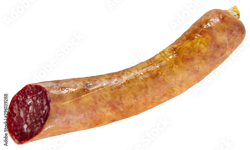 Appetizing salchichon sausage