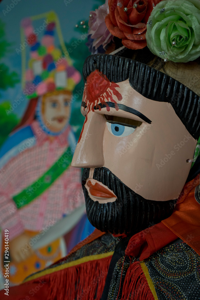 Obraz premium Carnival masks craft workshop in Diriamba,Nicaragua