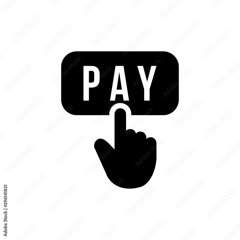 Pay icon trendy design template Pay icon trendy design template